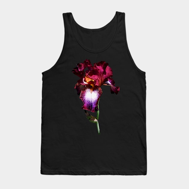 Irises - Iris Splash O' Wine Tank Top by SusanSavad